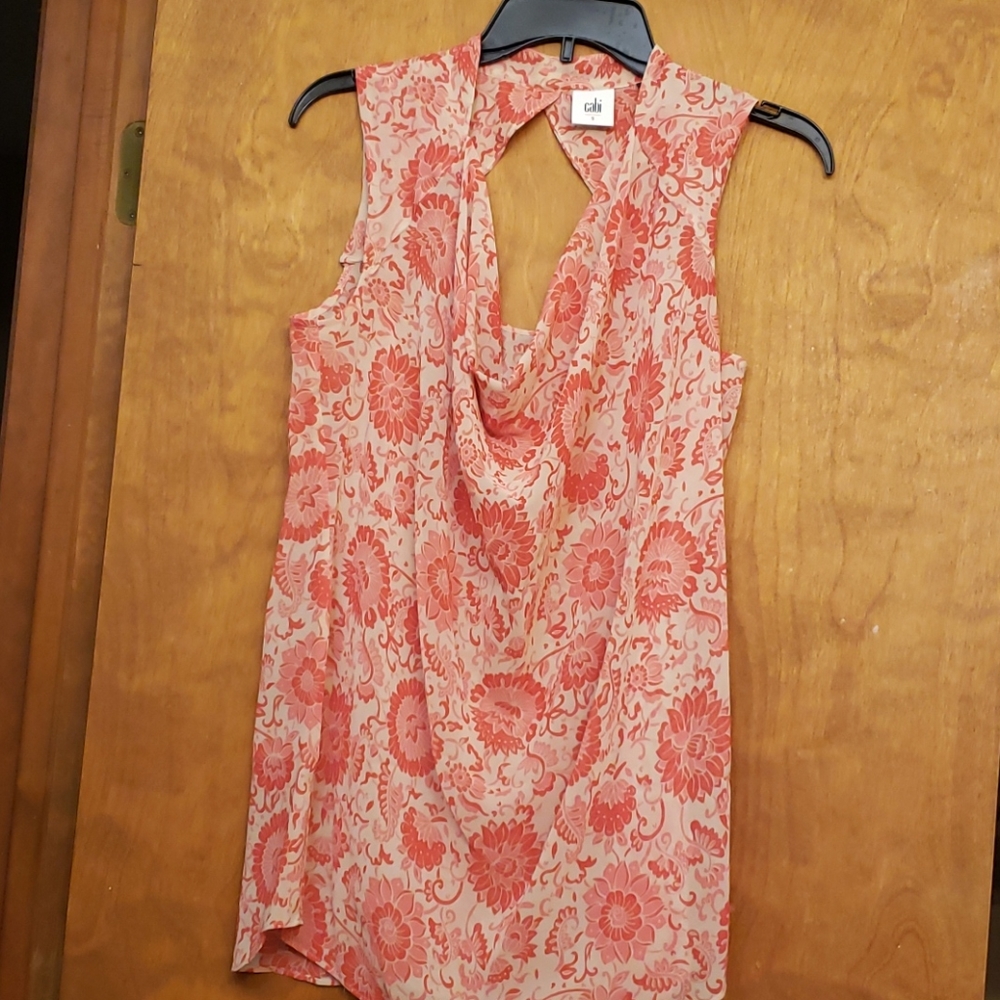 CAbi | Pink Floral Vita Blouse